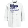 Eight Knot Button Chef Coat with Thermometer Pocket Thumbnail