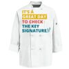 Eight Knot Button Chef Coat with Thermometer Pocket Thumbnail