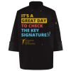 Ten Pearl Button Black Chef Coat Thumbnail