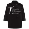 Ten Pearl Button Black Chef Coat Thumbnail
