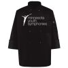 Ten Pearl Button Black Chef Coat Thumbnail