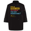 Ten Pearl Button Black Chef Coat Thumbnail