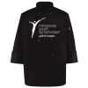 Ten Pearl Button Black Chef Coat Thumbnail