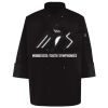 Ten Pearl Button Black Chef Coat Thumbnail